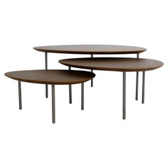 Contemporary Modern Set of 3 Jon Gasca Plywood Nesting Tables STUA Design Spain