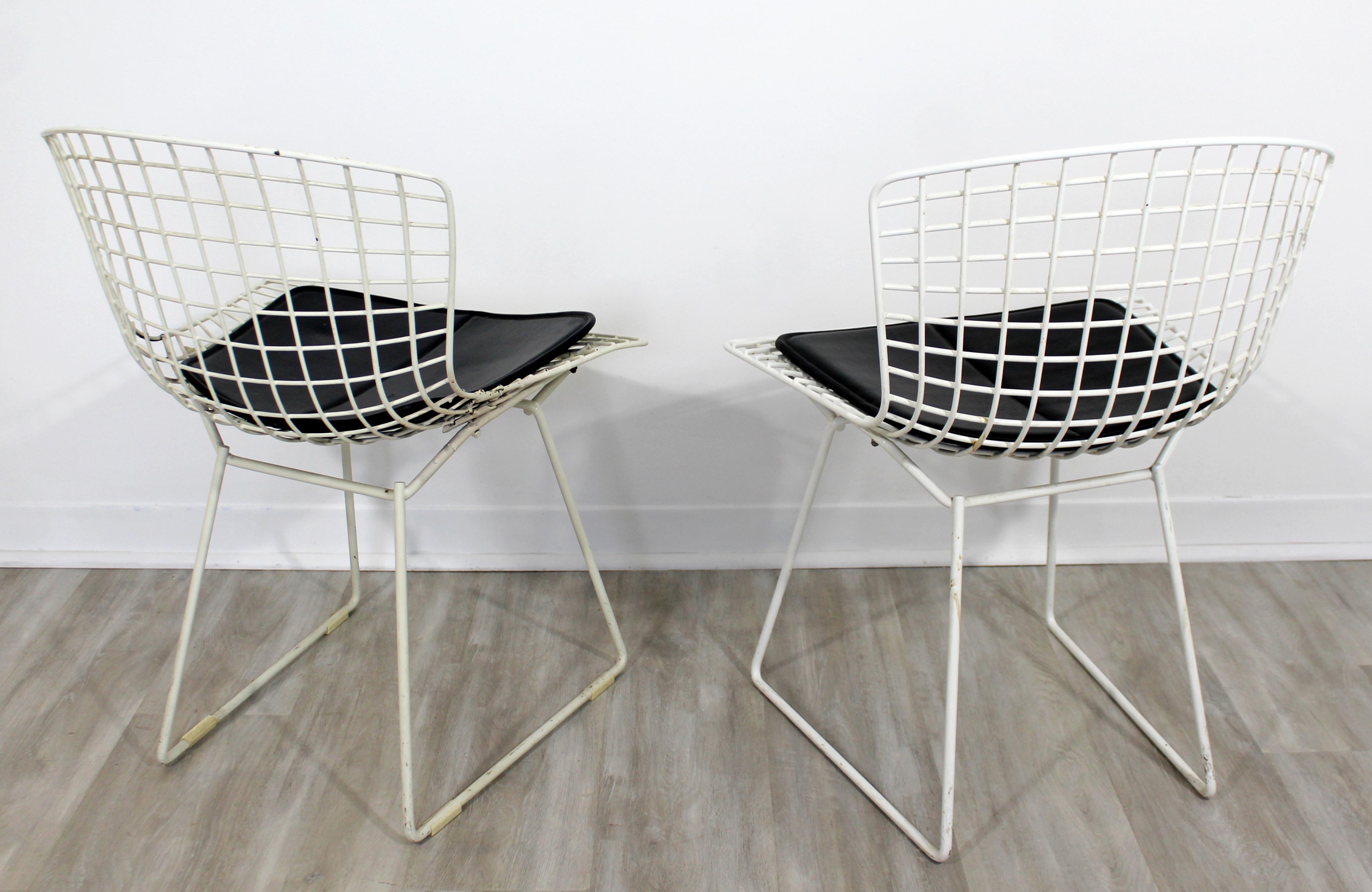 Contemporary Modern Set of 6 Side Wire Chairs by Harry Bertoia for Knoll 2