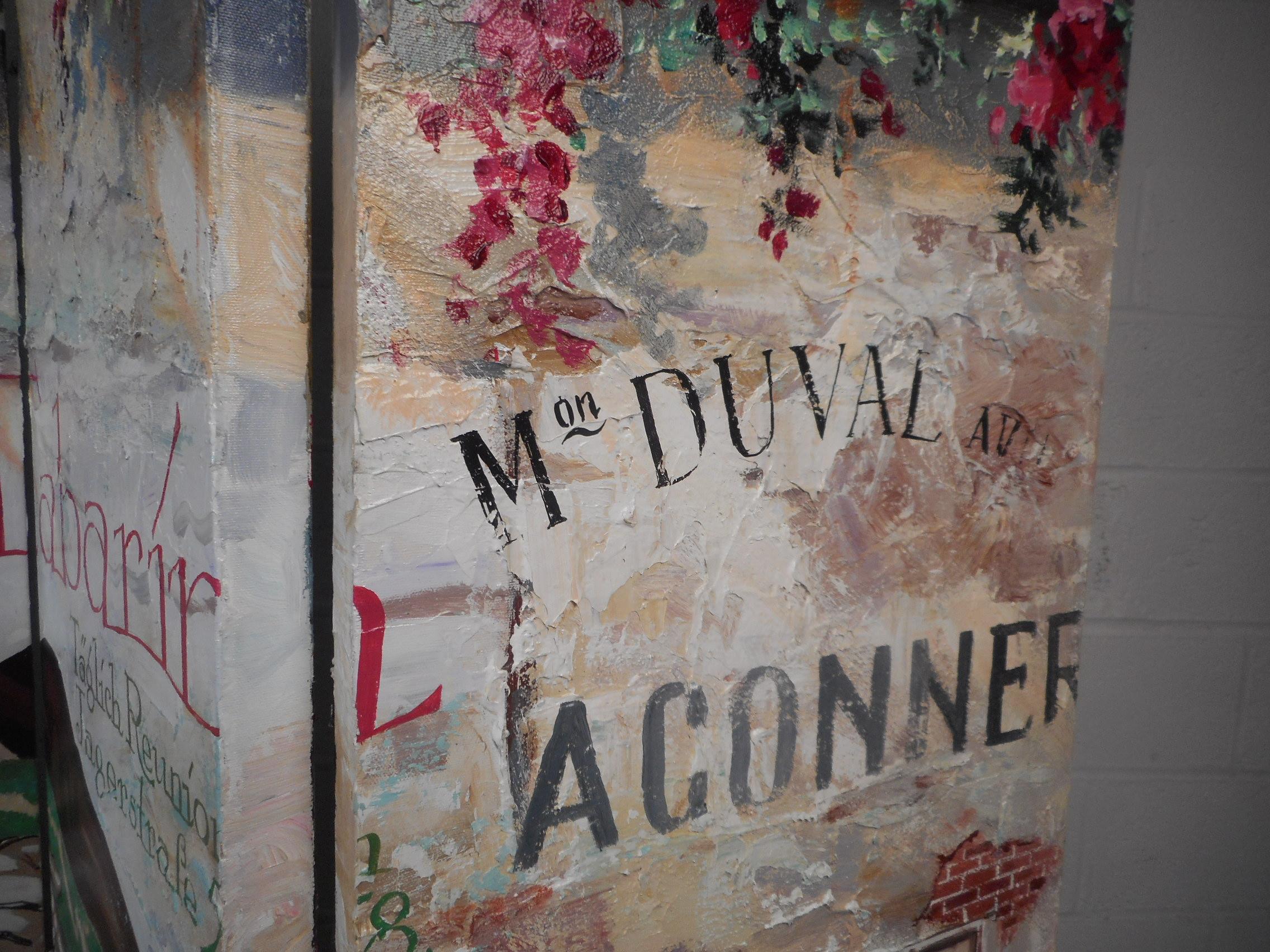 Séparation de pièce à six panneaux italienne moderne et contemporaine signée 1