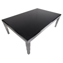 Contemporary Modern Smoked Glass Coffee Table
