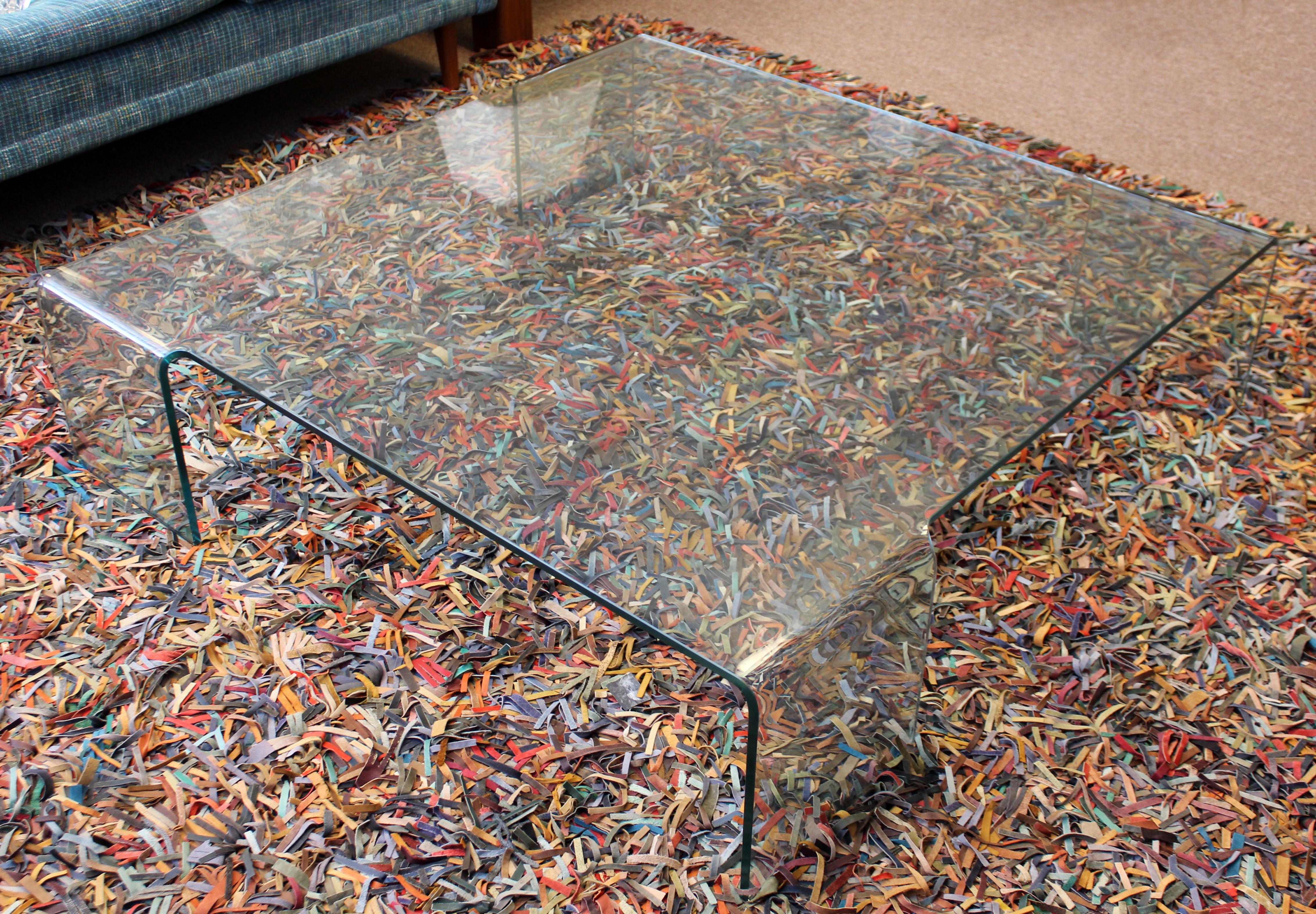 low coffee table glass