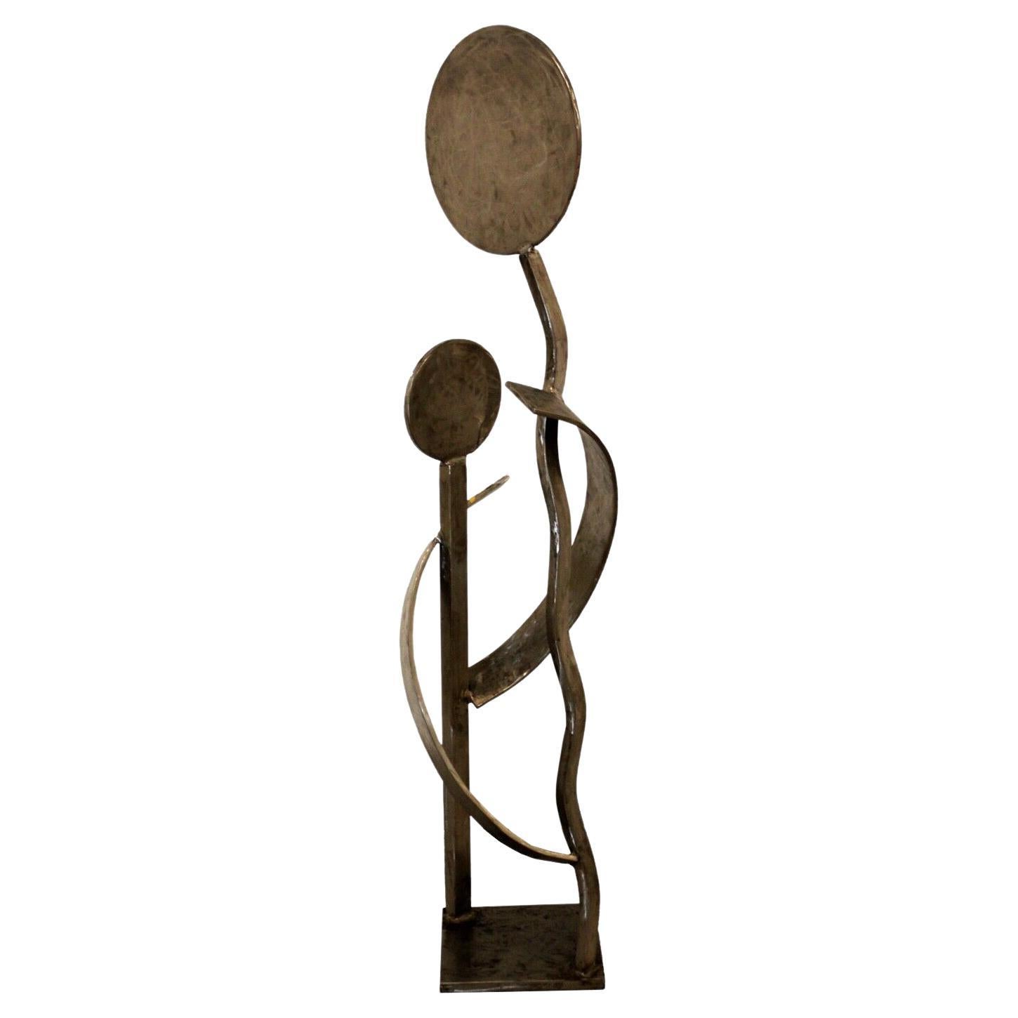 Contemporary Modern Stainless Steel Abstract Sculpture by Robert Hansen 28" H