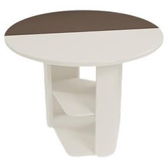 Contemporary Modern Fabric Tamper Side Table by Caffe Latte
