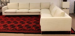 Contemporary Modern Three-Piece Sectional Sofa Minotti Italian Chrome Pollock