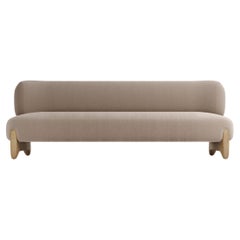 Contemporary Modern Tobo Sofa in Fabric & Oak Wood by Collector Studio