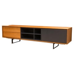 Contemporary Modern Treku Media Console Cabinet Mid Century Modern Style