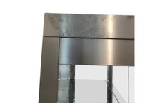 Contemporary Modern Two-Door Display Metal Vitrine/Cabinet
