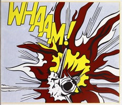 Contemporary Modern Unframed Roy Lichtenstein Whaam Pop Art Vintage Poster