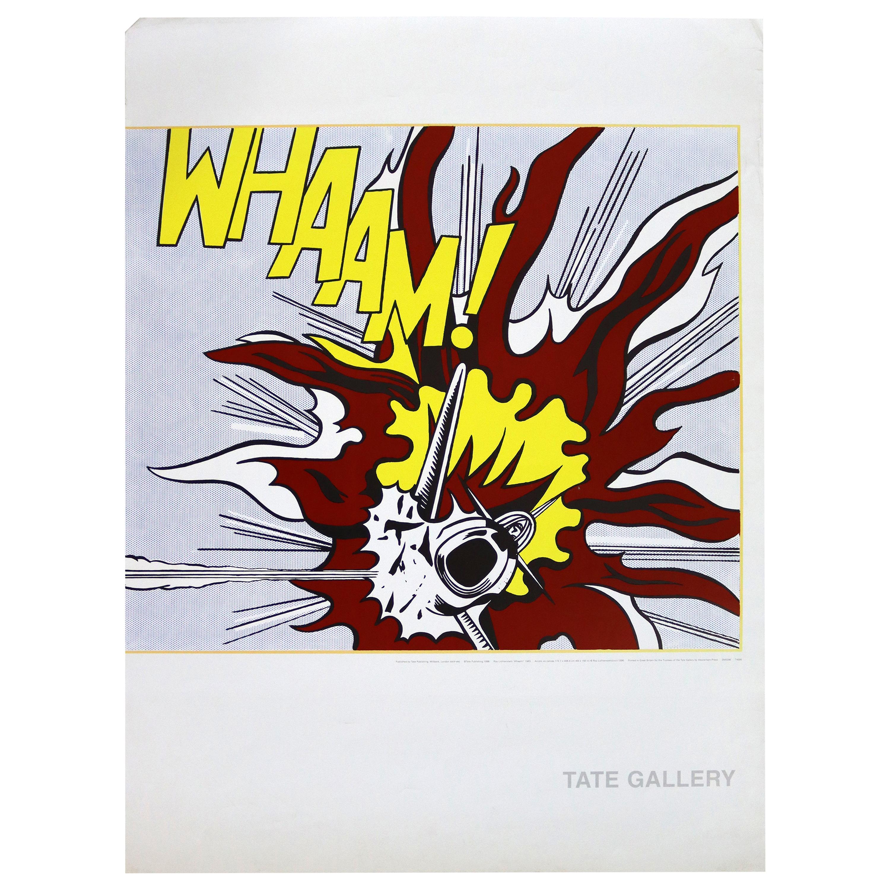 Contemporary Modern Unframed Roy Lichtenstein Whaam Pop Art Vintage Poster