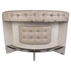 Vintage Contemporary Modern Upholstered Dry Bar 