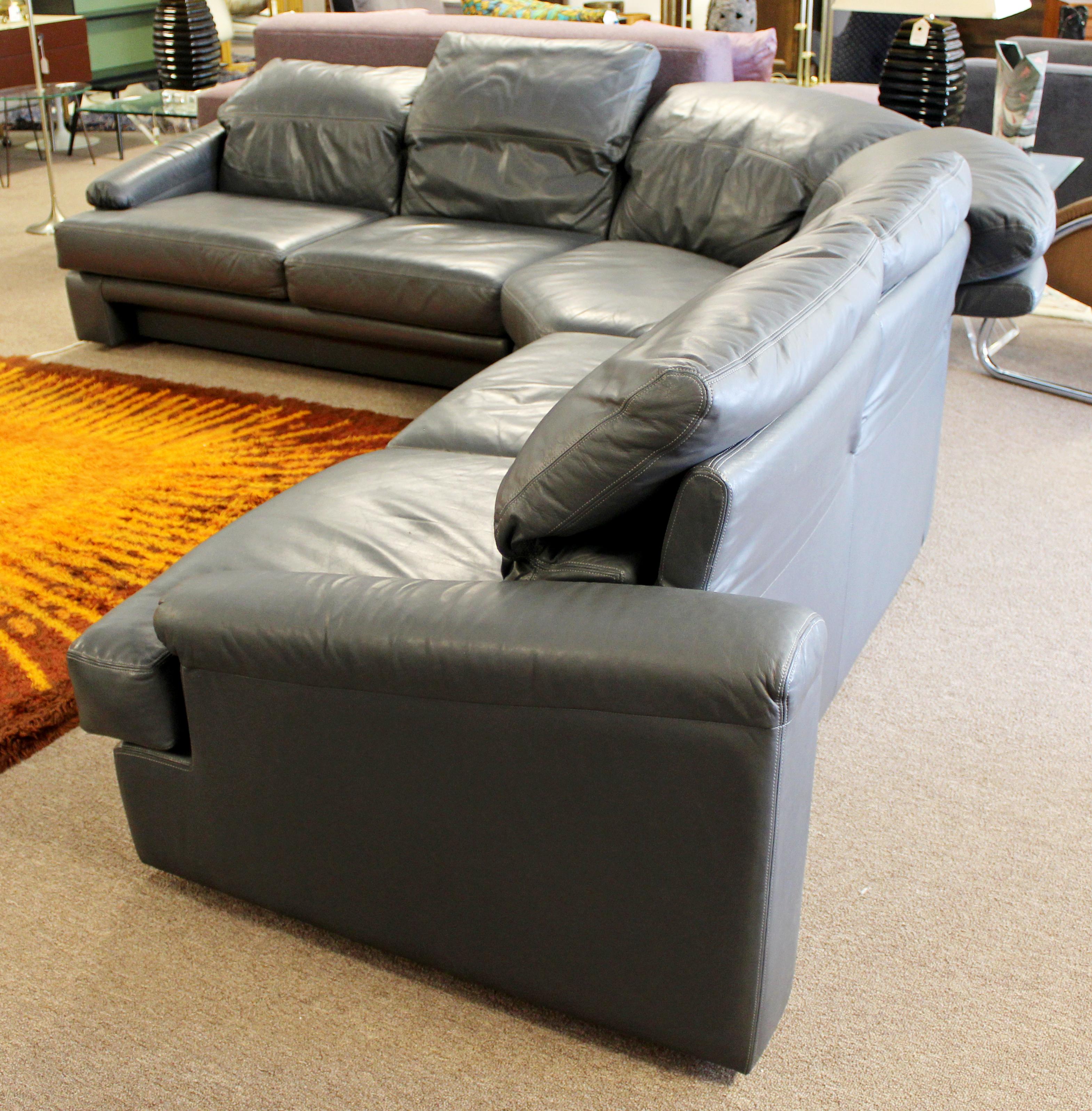 Contemporary Modern Preview 3-Piece Sectional Sofa, 1980s 2