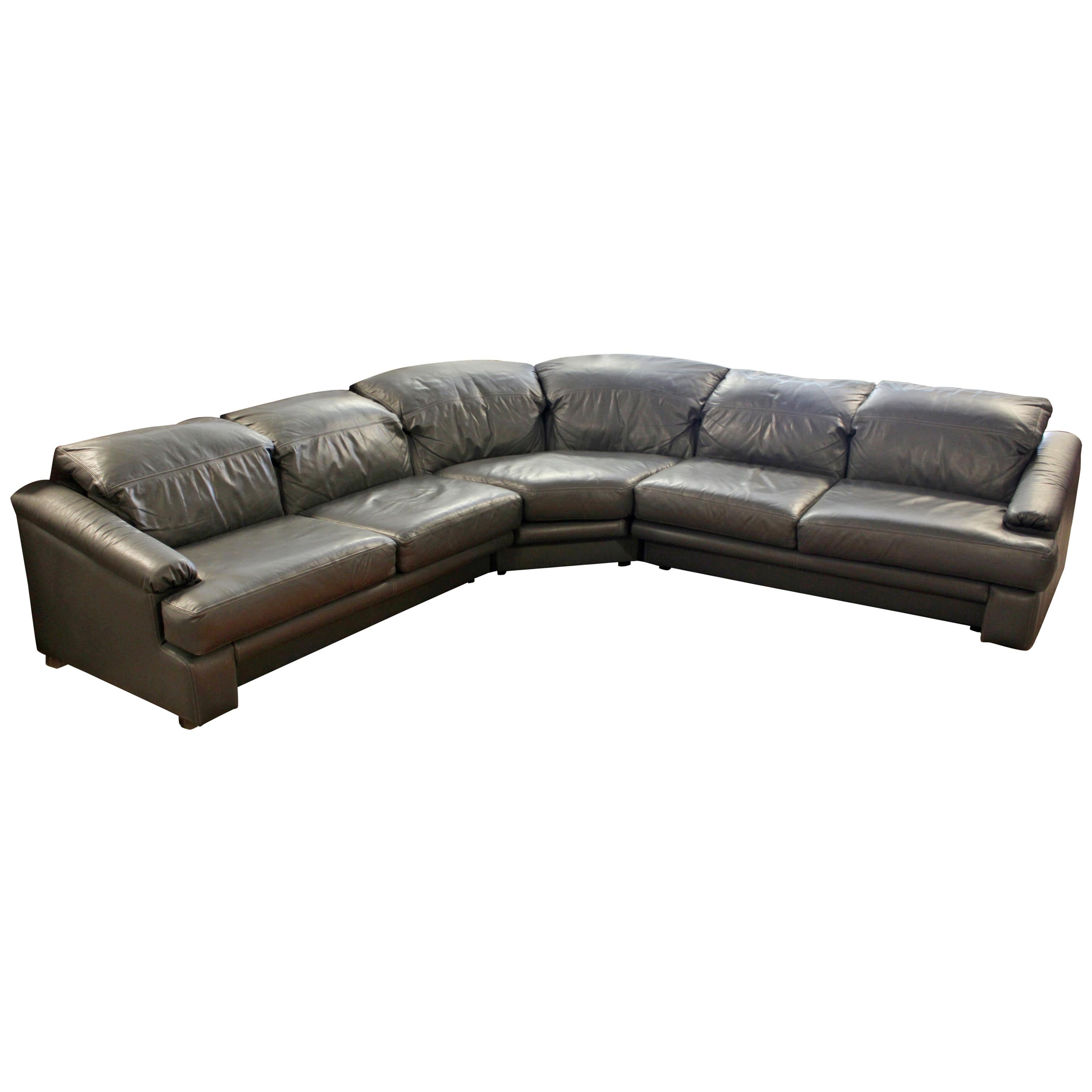 Contemporary Modern Preview 3-Piece Sectional Sofa, 1980s