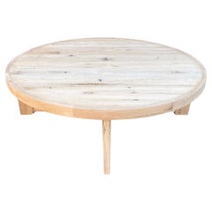  Modern Solid White Oak Handmade Coffee Table