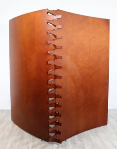 Contemporary Modern Wood 2 Panel Room Divider Screen by Arkitektura, 1980s