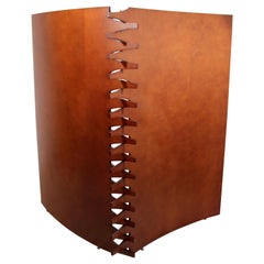 Contemporary Modern Wood 2 Panel Room Divider Screen by Arkitektura, 1980s