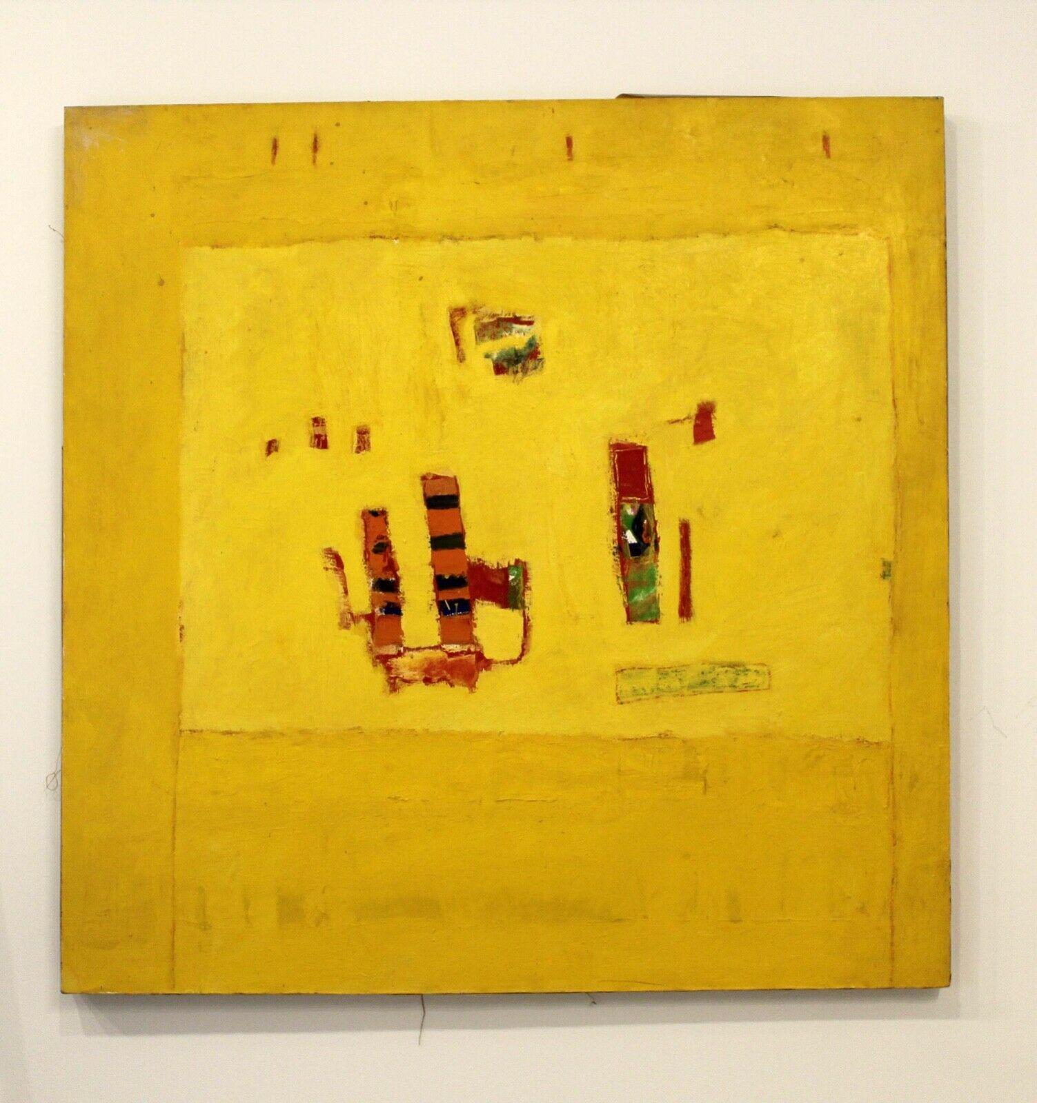 Showstopper! This vivid yellow work was painted by Oka Doner while she was studying art at The University of Michigan.The airy and radiant yellow painting gives the viewer the feeling that all is okay with the world. Heightening this sensation is