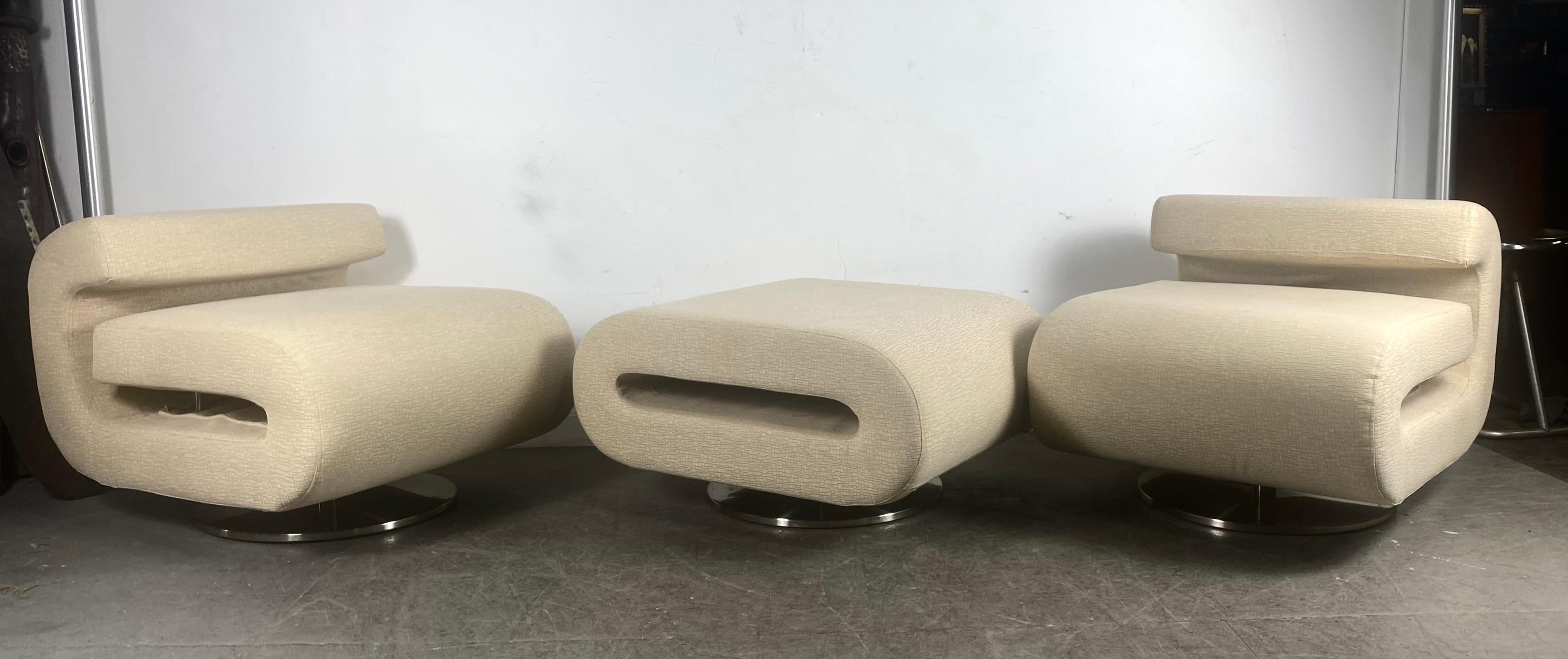 Contemporary Modernist 3-piece seating manner of Etienne Henri Martin 3