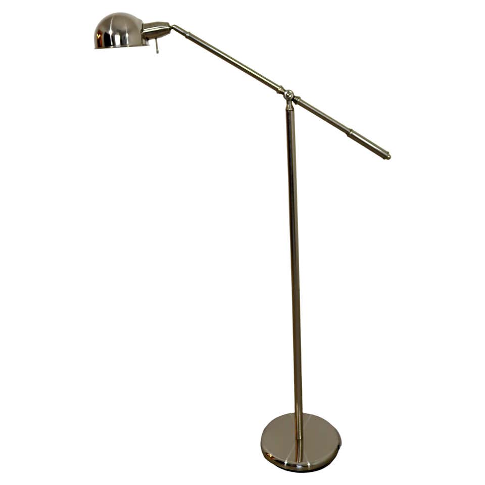 Contemporary Modernist Aluminum Adjustable Articulating Reading Floor ...