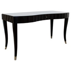 Contemporary Modernist Barbara Barry for Baker Brown Lacquer Vanity Desk