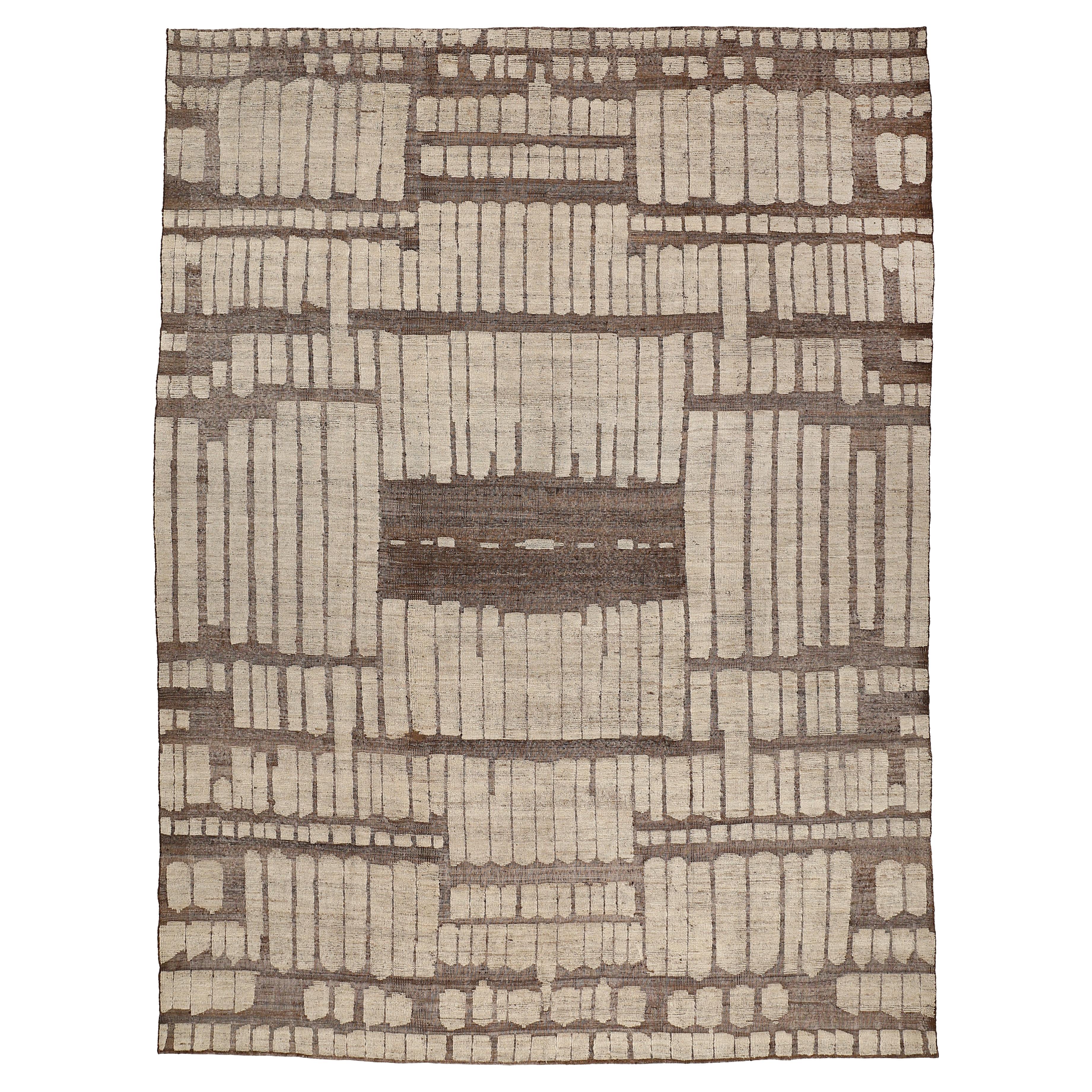 Contemporary Modernist Design White Ground Rug by Alberto Levi Gallery For Sale