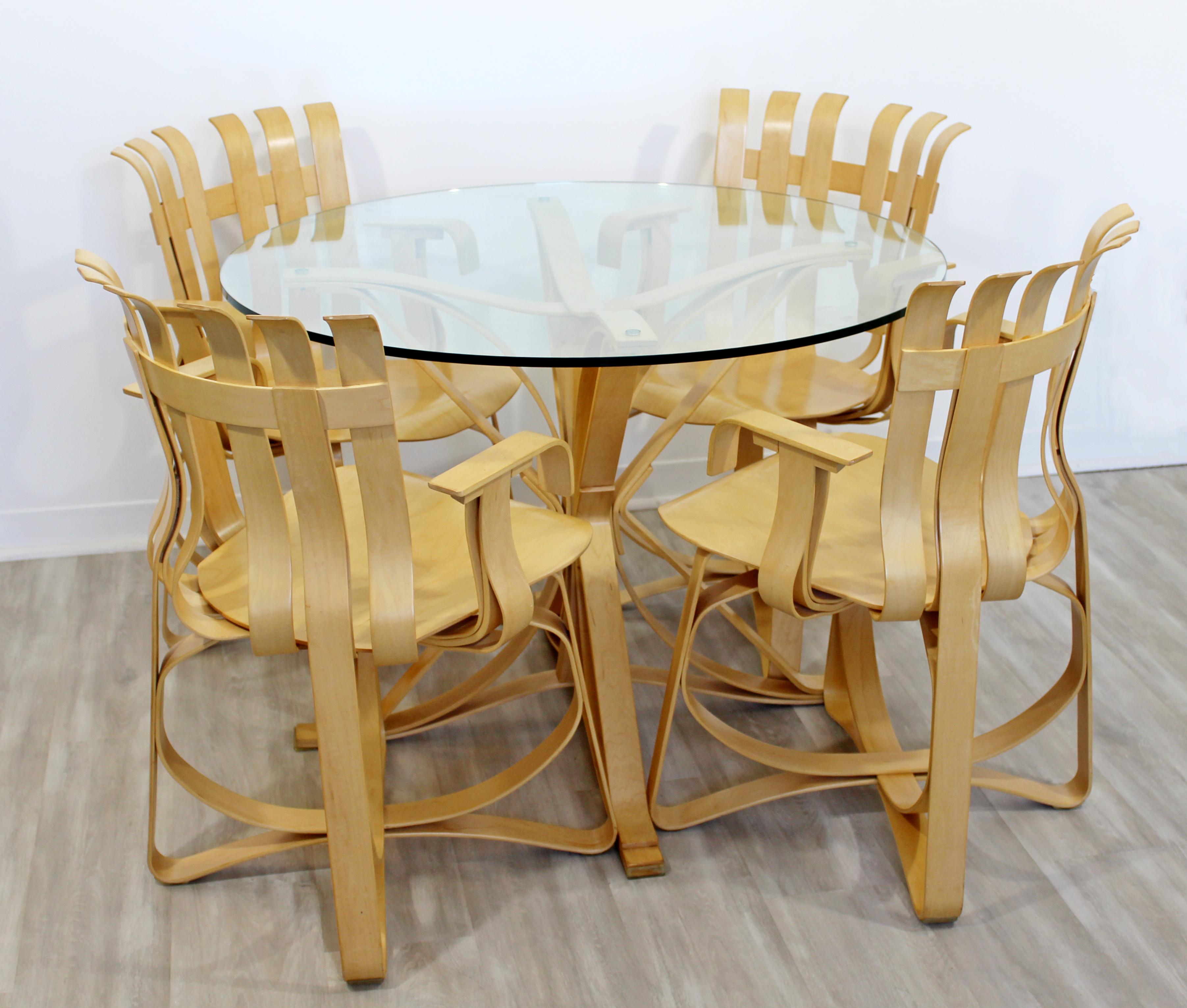 American Contemporary Modernist Frank Gehry Knoll Face Off Dinette Table Hat Trick Chairs