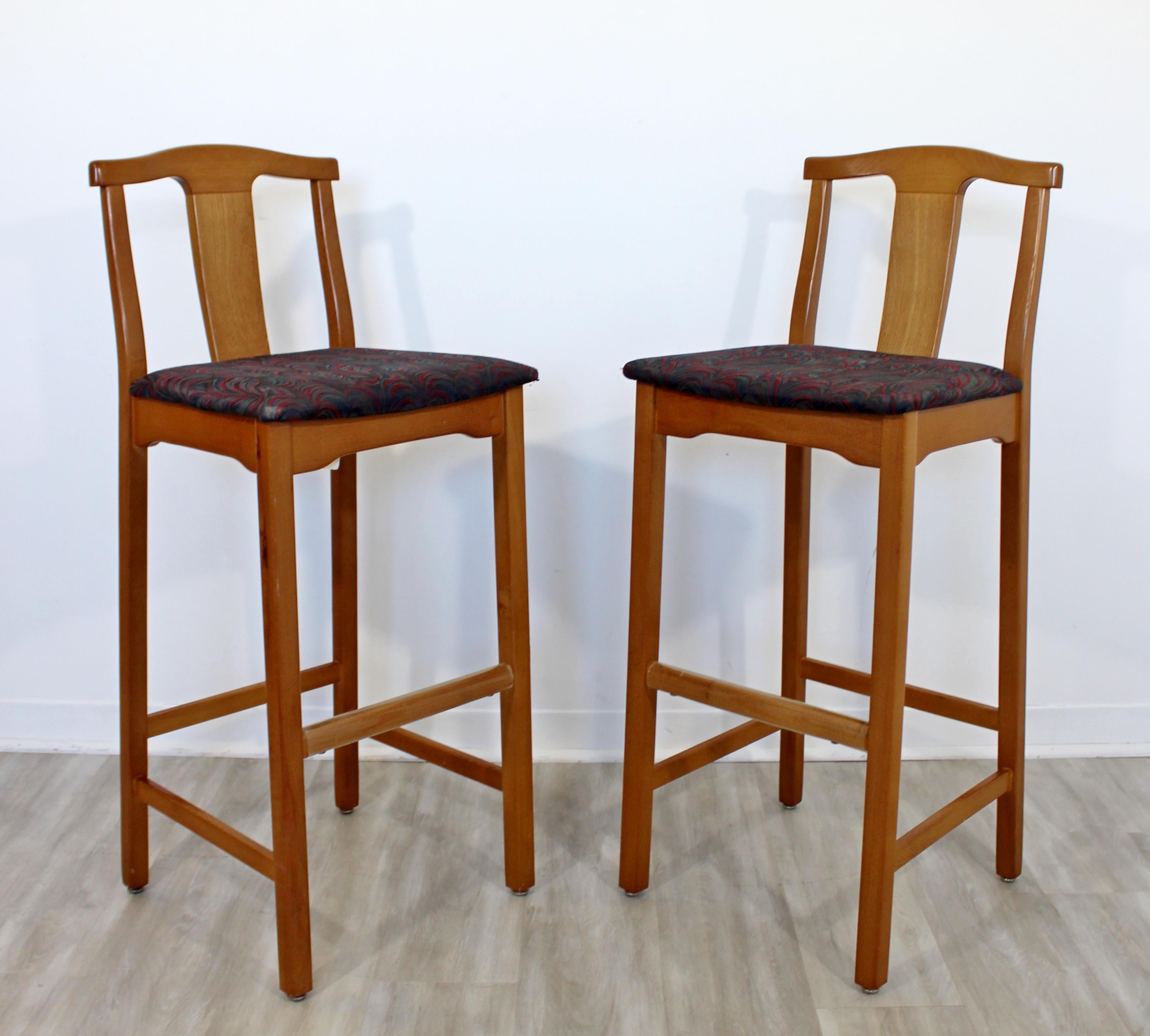 Contemporary Modernist Lowenstein Set of 4 Counter Bar Stools, 1990s In Good Condition For Sale In Keego Harbor, MI