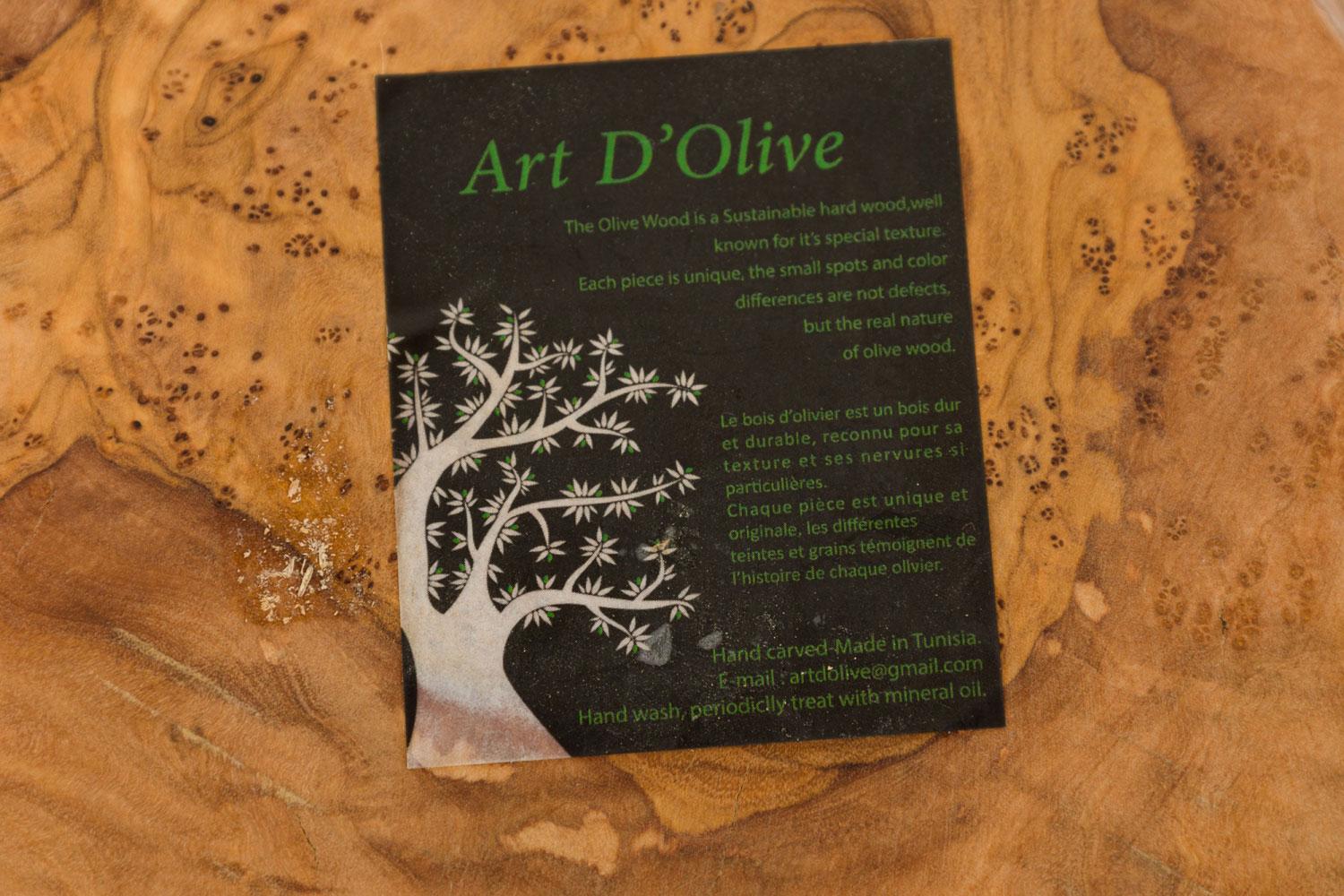 Contemporary Modernist Olive Wood Multi-Compartment Tray (20. Jahrhundert) im Angebot