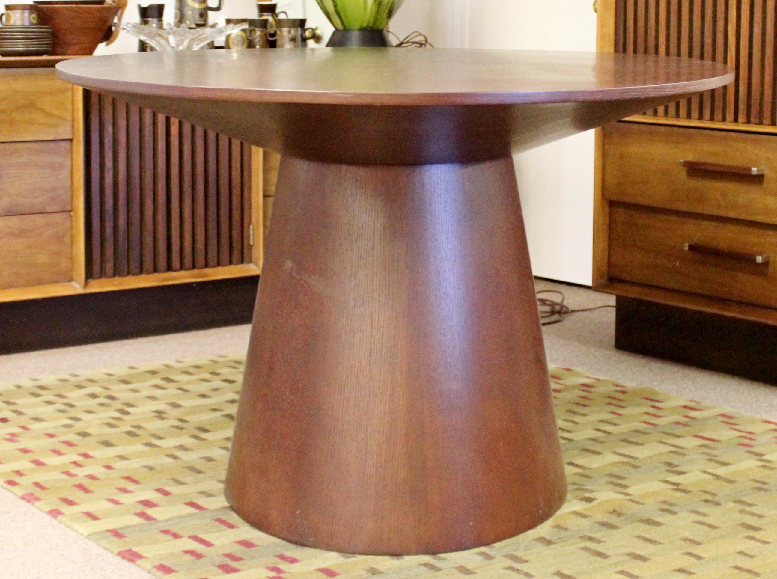 Late 20th Century Contemporary Modernist Sullivan Oval Wood Dining Table 1990s