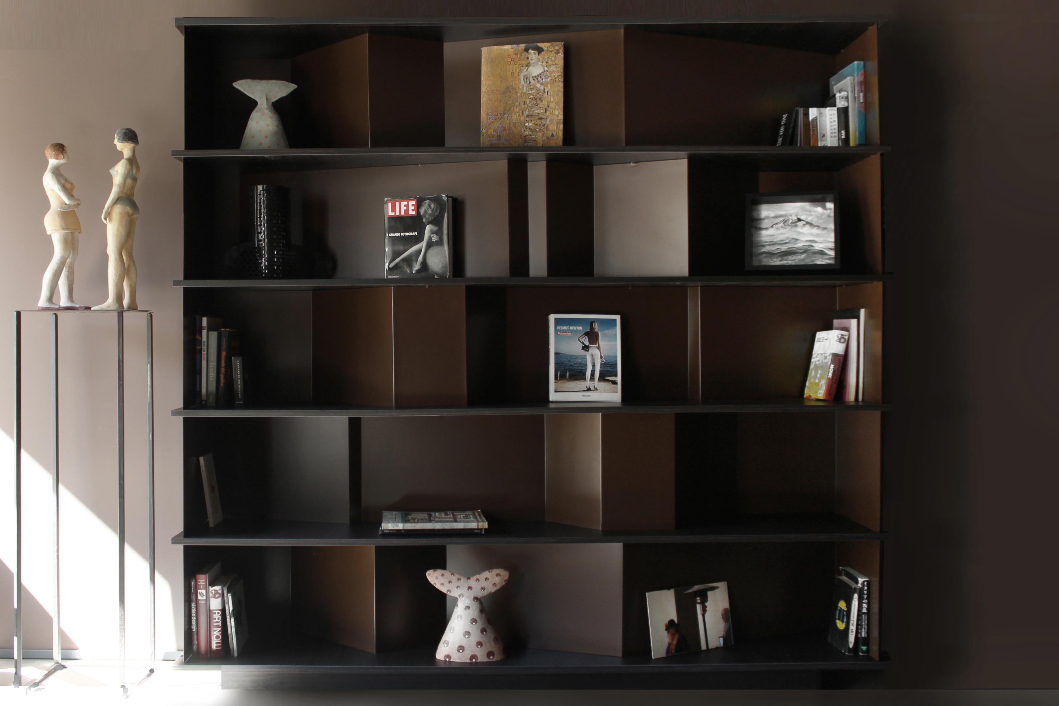 Other Contemporary Modular Bookcase  limited edition signed by Raoul Gilioli For Sale