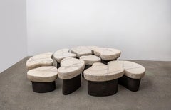 Contemporary Modular Ceramic Table by Agnès Debizet, France