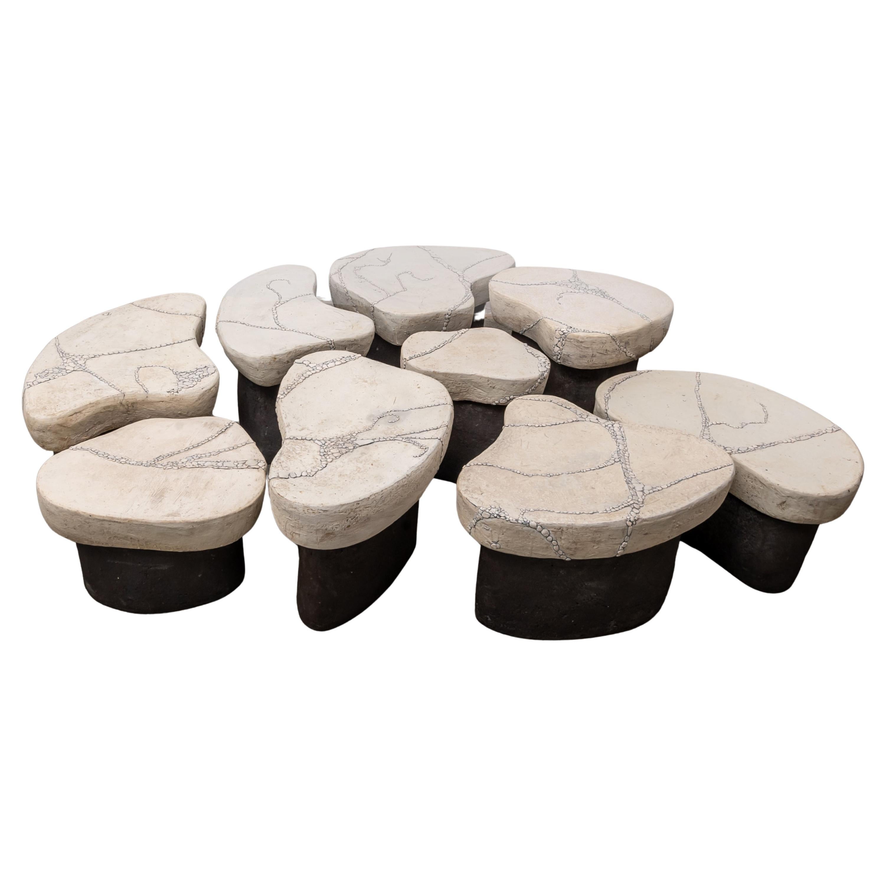 Contemporary Modular Ceramic Table von Agnès Debizet, Frankreich
