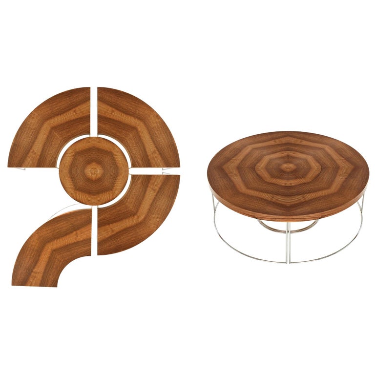 Contemporary Modular Coffee Table, 5 Functional Pieces For Sale at 1stdibs