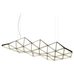 Contemporary Modular Pendant Carbon Light TRI46 by Tokio