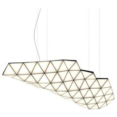 Contemporary Modular Pendant Carbon Light TRI82 by Tokio