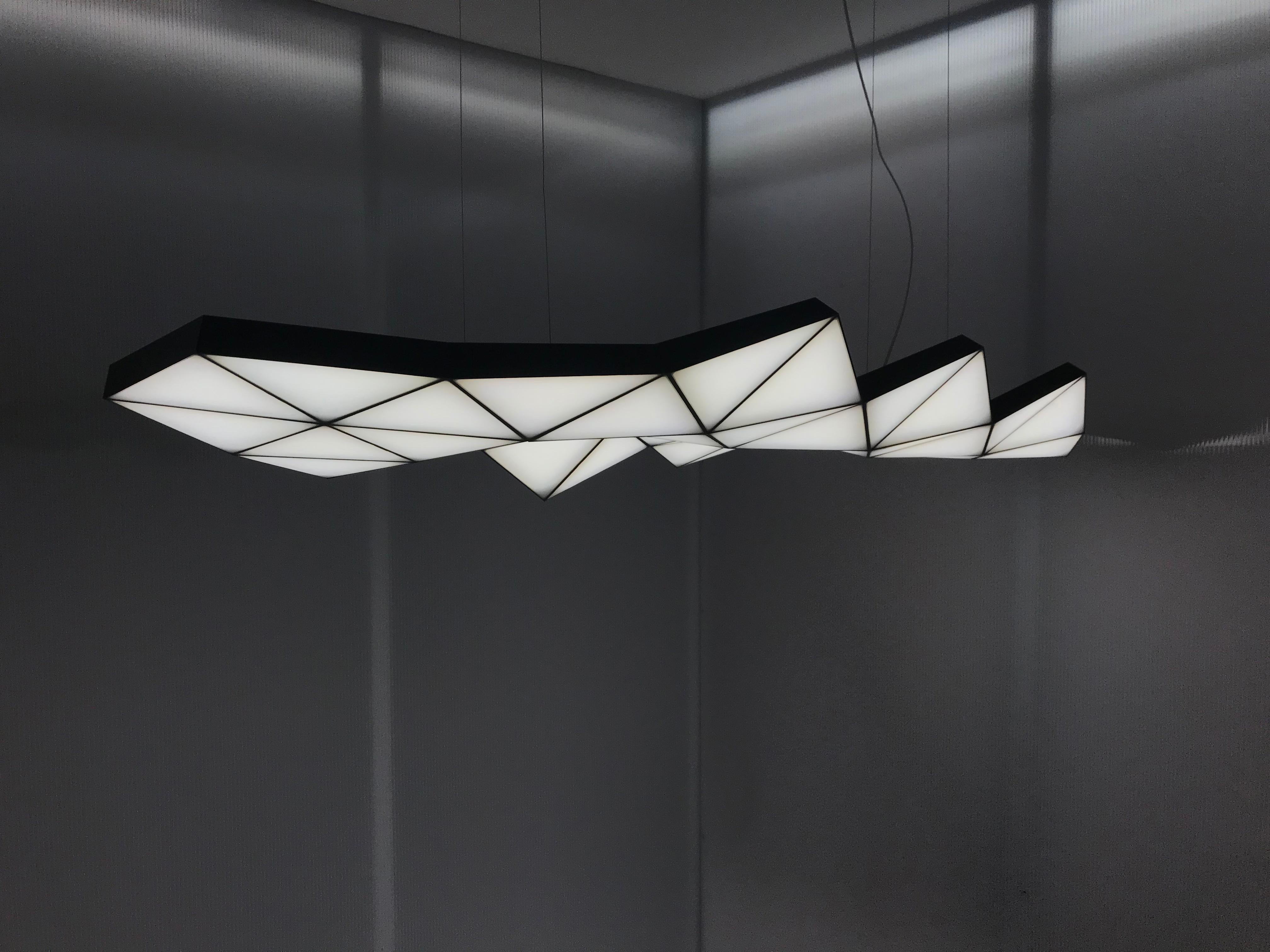 Contemporary Modular Pendant Light Tri Light TRI58 by Tokio. For Sale 1