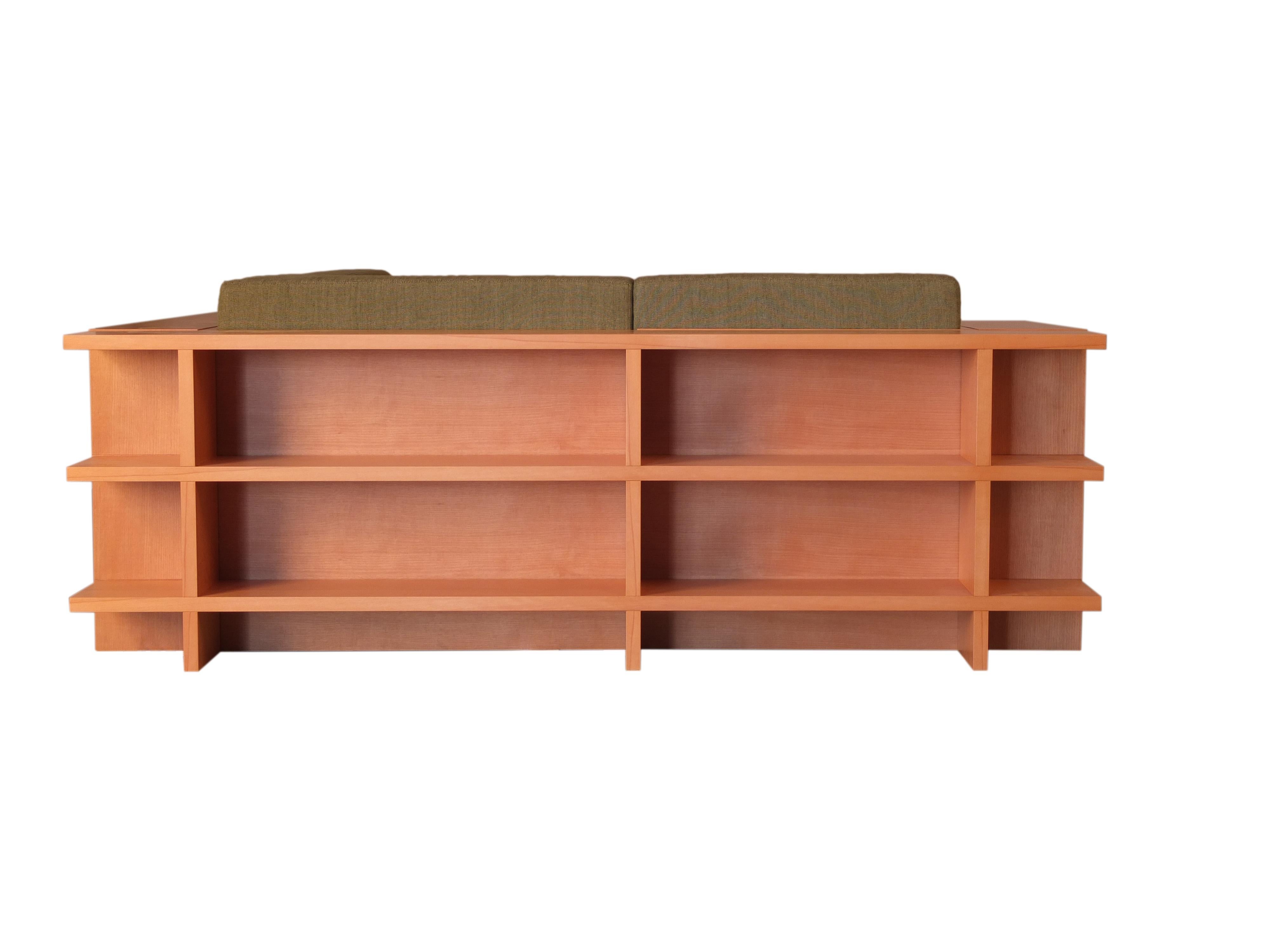 sofa with bookcase