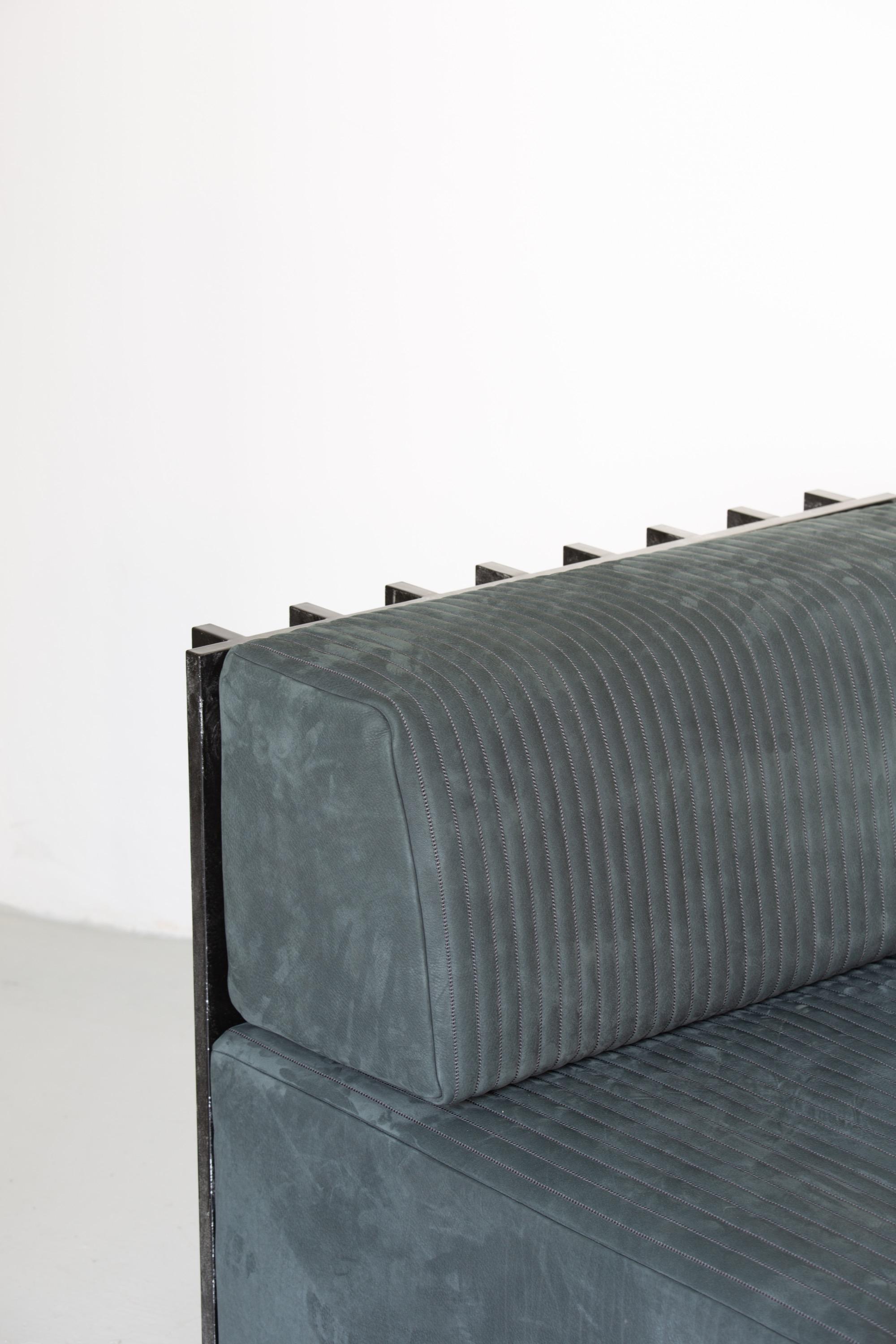 Contemporary modular Sofa & Armchairs LAmè system, brutalist furniture en venta 5