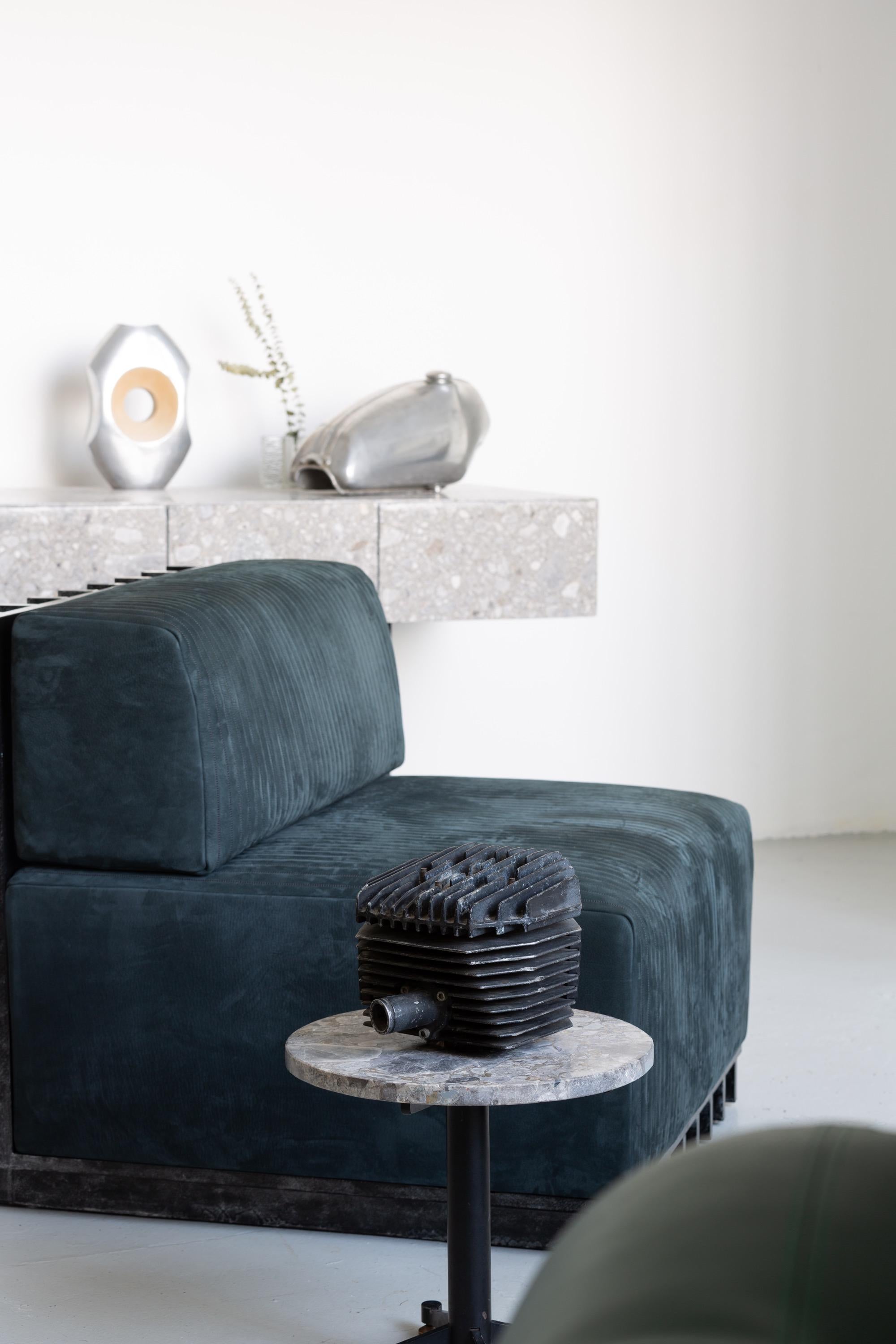 Contemporary modular Sofa & Armchairs LAmè system, brutalist furniture en venta 6