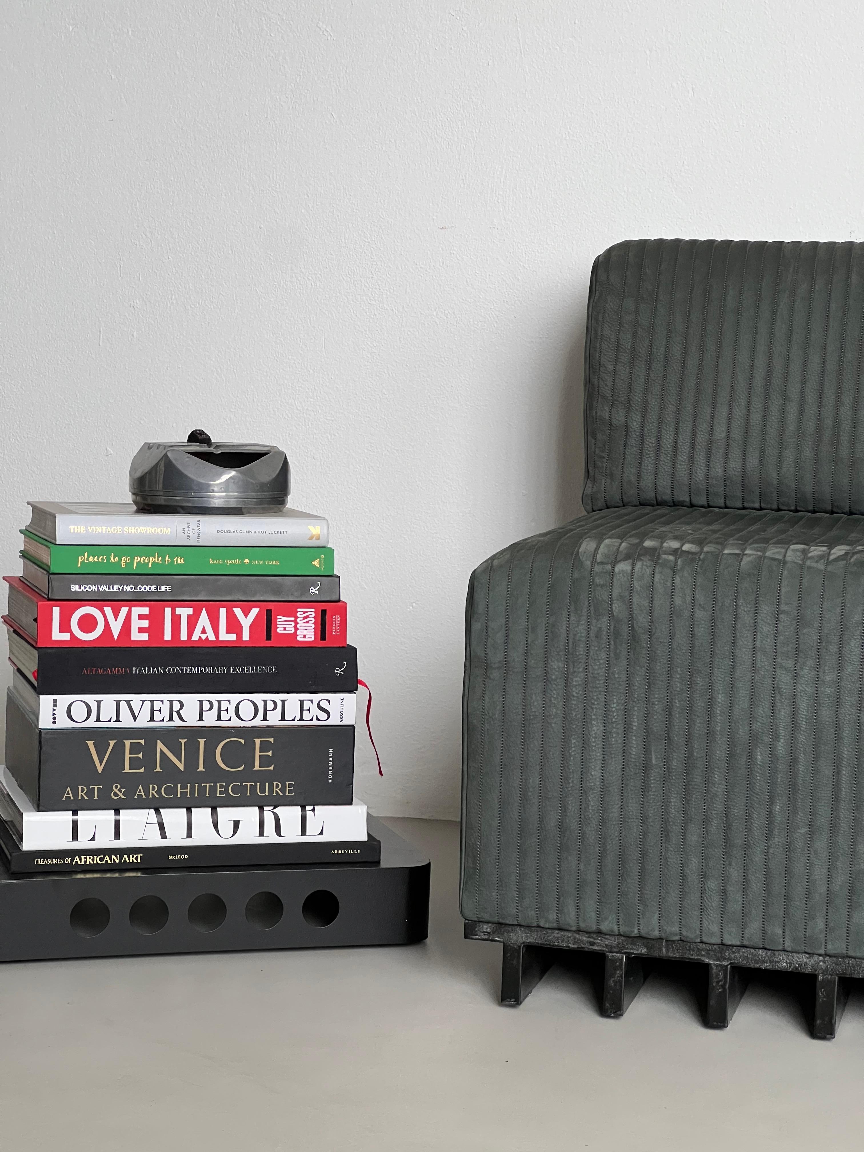 Contemporary modular Sofa & Armchairs LAmè system, brutalist furniture en venta 12