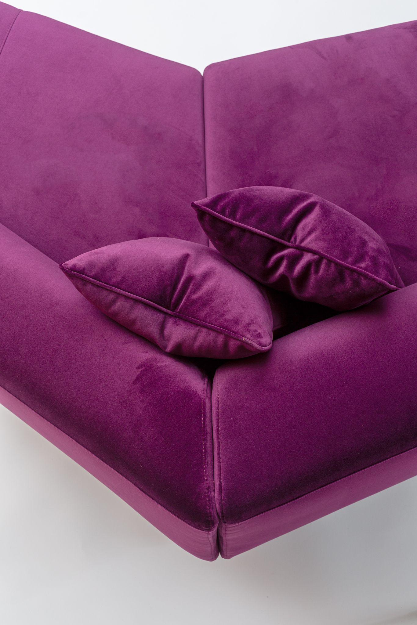 Modern Contemporary Modular Sofa Settee Velvet Geometric For Sale