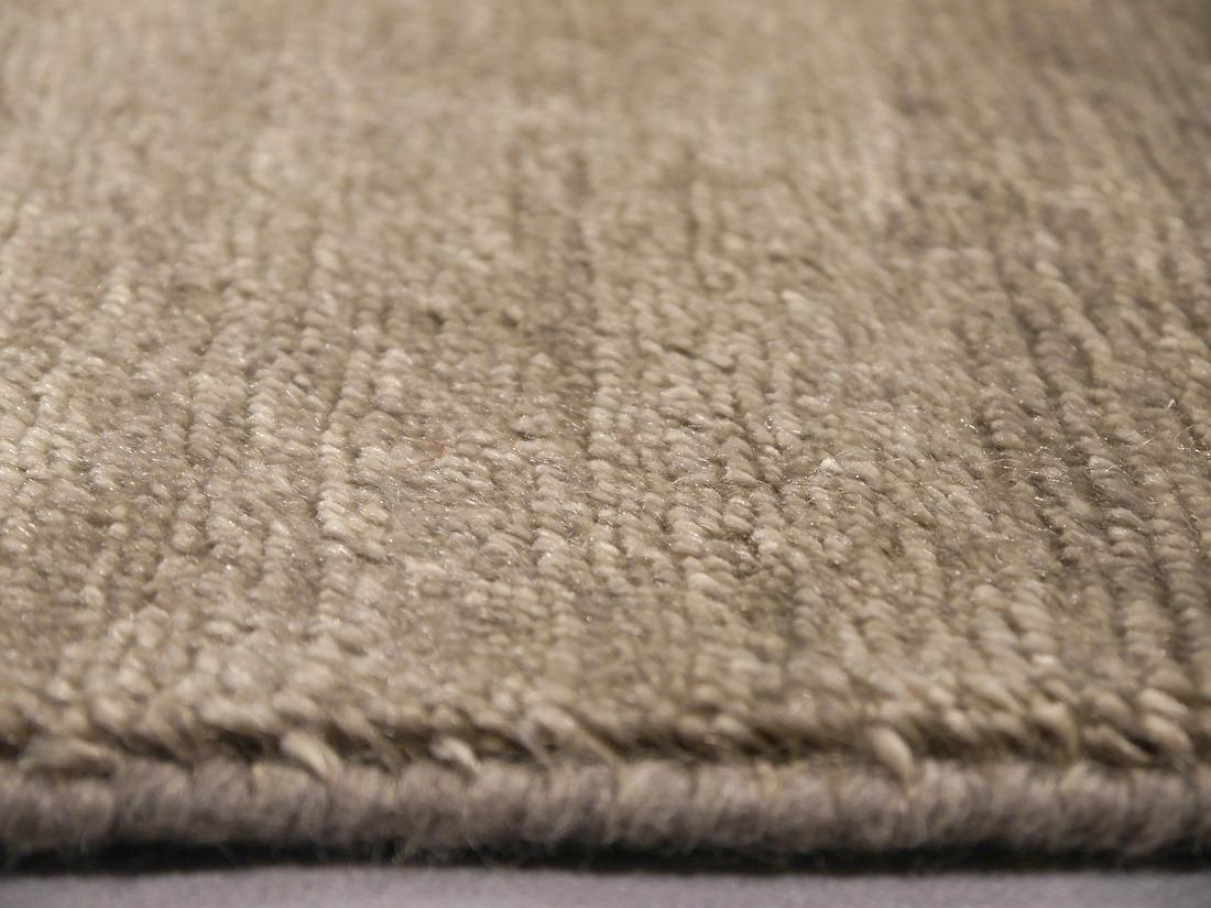 Art Deco Contemporary Mohair Luxury Rug Hand Knotted Vintage Khaki Djoharian Collection For Sale
