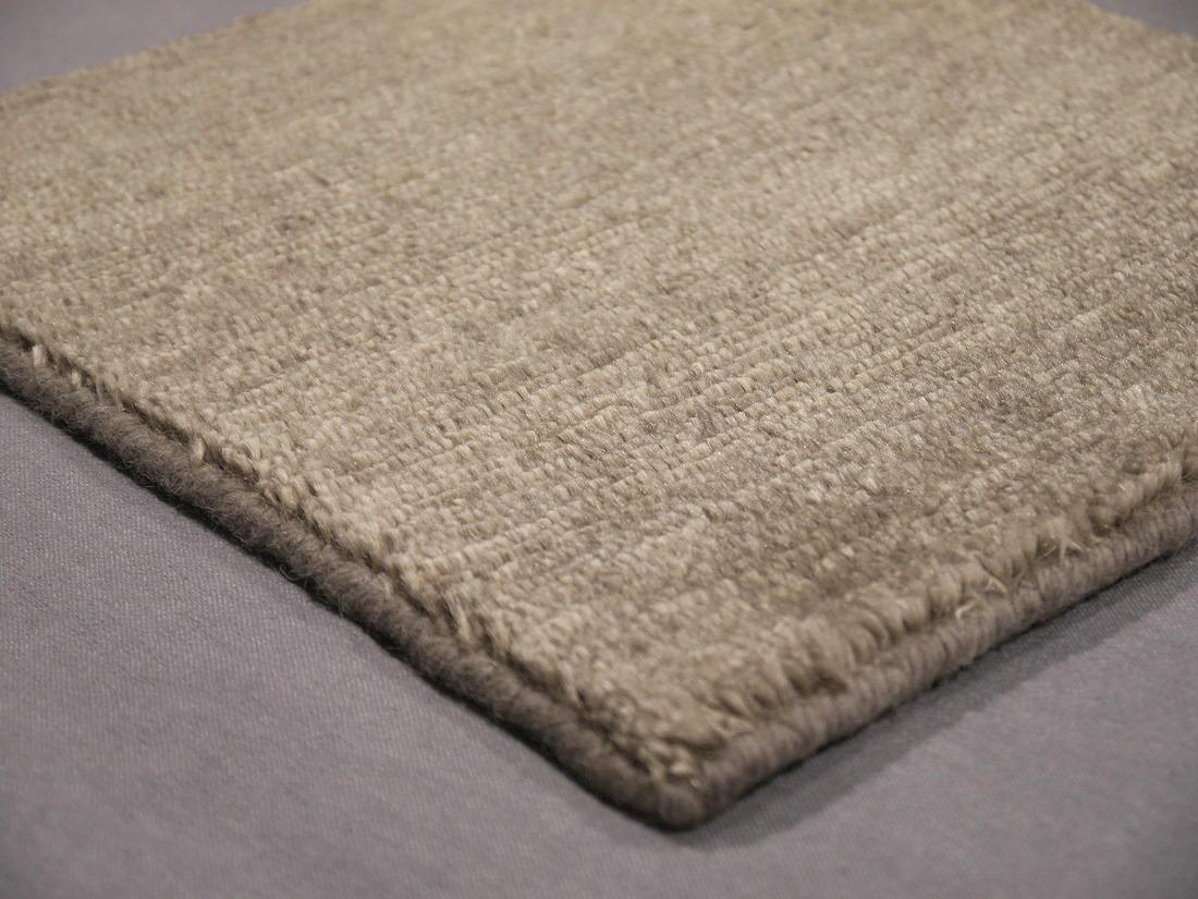 Indian Contemporary Mohair Luxury Rug Hand Knotted Vintage Khaki Djoharian Collection For Sale