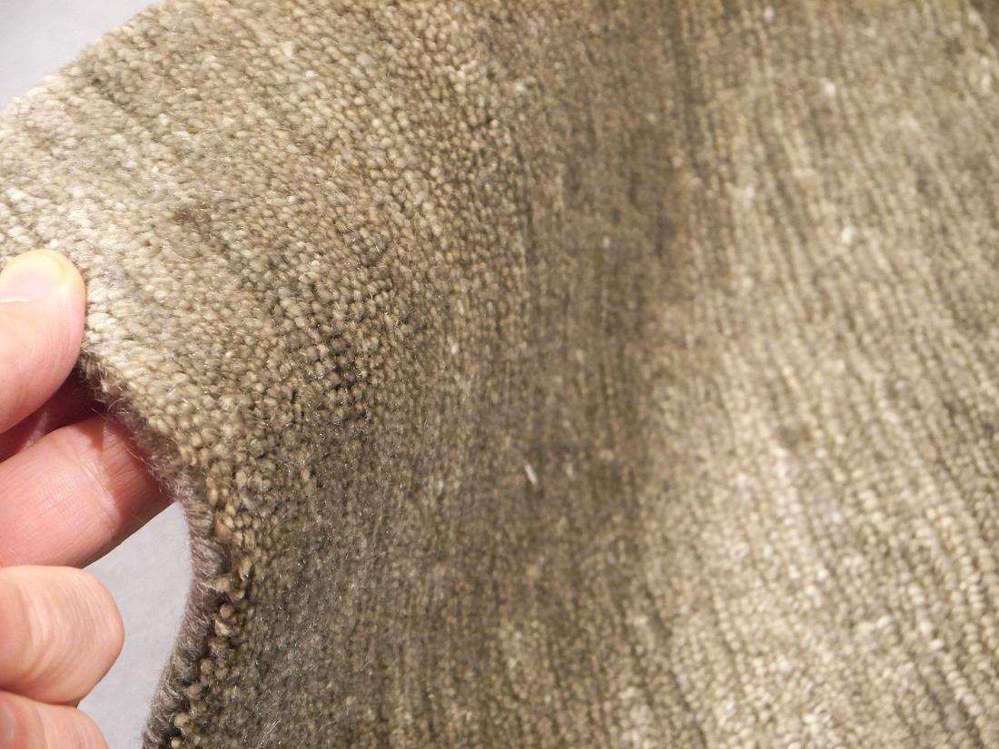 Contemporary Mohair Luxury Rug Hand Knotted Vintage Khaki Djoharian Collection For Sale 1