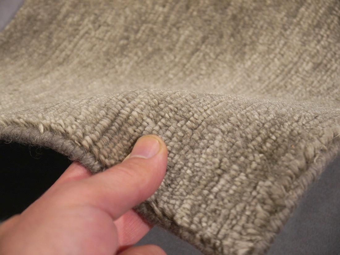Contemporary Mohair Luxury Rug Hand Knotted Vintage Khaki Djoharian Collection For Sale 2