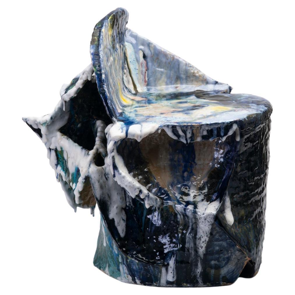 Contemporary "Money Chair" by YehRim Lee Organic Ceramic For Sale