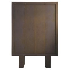 Contemporary 'Monolithic' Storage Cabinet Unit, Brown Dyed MDF