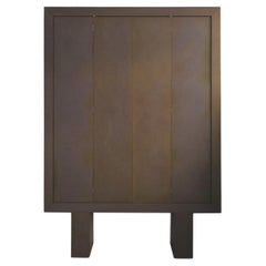 Meuble de rangement contemporain "Monolith", MDF teinté Brown