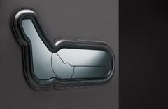 Espejo contemporáneo Monza de aluminio by Altreforme