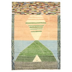 Contemporary Moroccan Area Rug with Postmodern Style Inspired by Ettore Sottsass