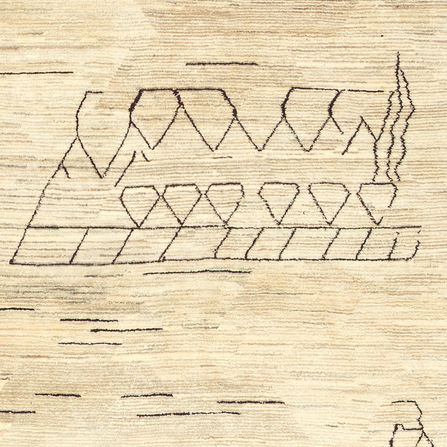 Tribal Tapis berbère marocain contemporain en vente